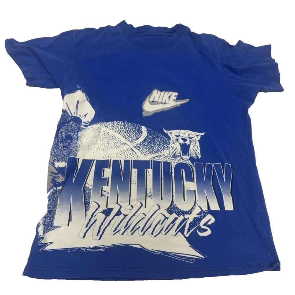 Nike, Kentucky Wildcats Blue Short Sleeve T-Shirt Uk Basketball Size Small